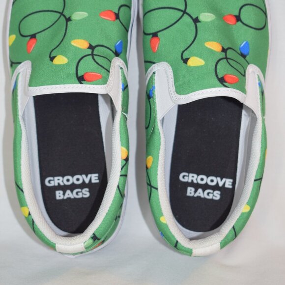 Groove Bags Christmas Lights Slip On Shoes Men 7M Women 9W main image 5